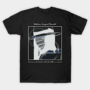 Western Cowgirl Bandit version 7 T-Shirt